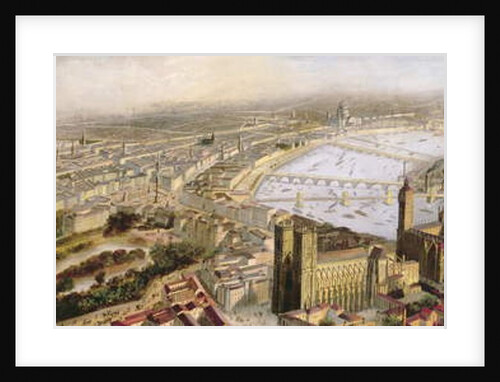 A Panoramic View of London from Westminster, c.1858 by English School