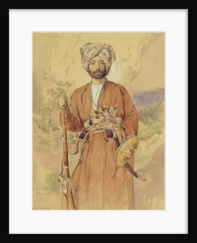 Study of an Afghan Warrior, Tehran, 1848 by Jules Joseph Augustin Laurens