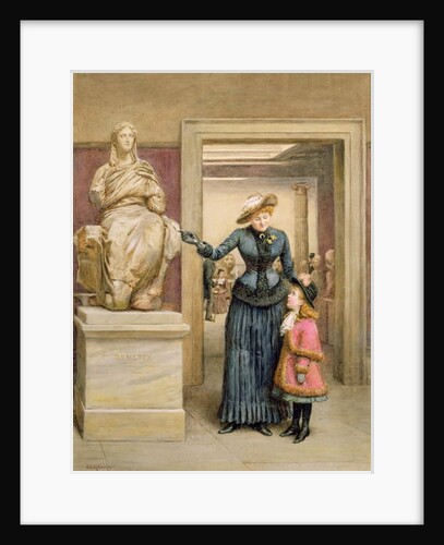 At the British Museum by George Goodwin Kilburne