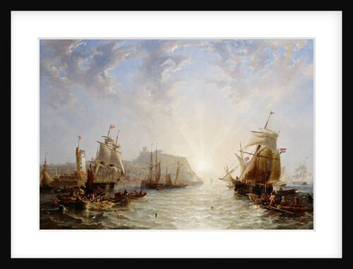 Shipping off Scarborough, 1845 by John Wilson Carmichael