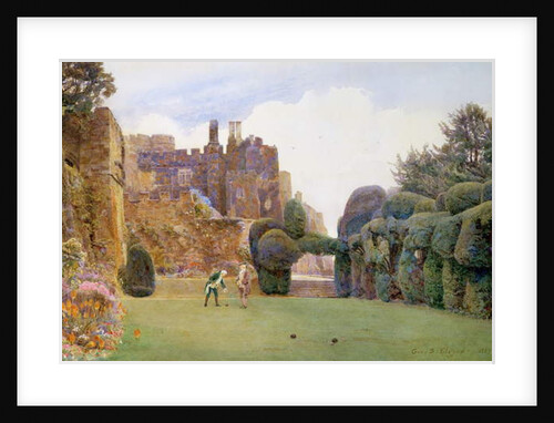 The Bowling Green, Berkeley Castle, Gloucestershire by George Samuel Elgood