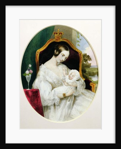 Queen Victoria with the Princess Royal as a baby by English School