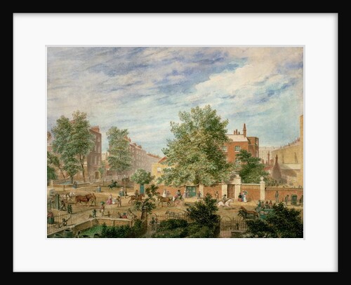 Marylebone Road at the Junction with Lisson Grove Showing the Philological School in Summer, 1849 by T. Paul Fisher