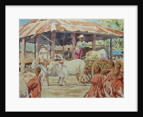 910 Boy monks at Thaung Tho market by Clive Wilson