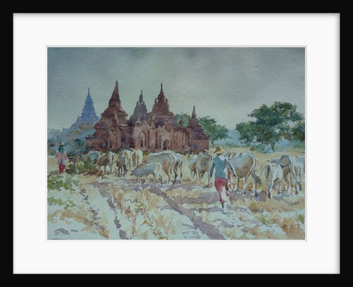 928 Bagan, homewards herding by Clive Wilson
