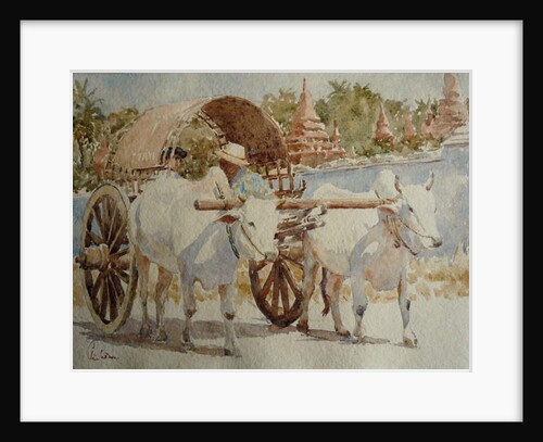 934 Bullock cart taxi round the temples by Clive Wilson
