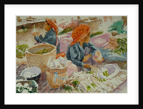 938 Nampan market, waiting for custom by Clive Wilson