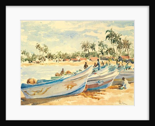 717 Fishing boats, beached by Clive Wilson