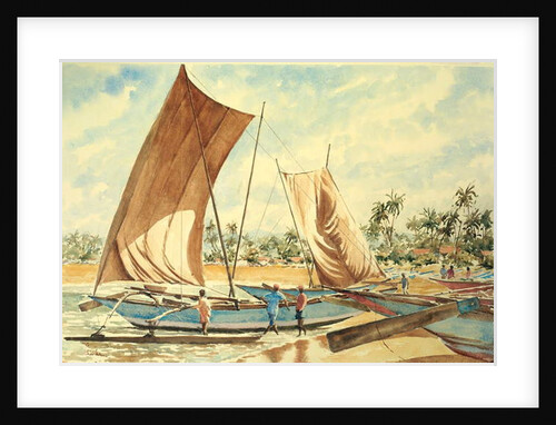 752 Getting ready to go fishing by Clive Wilson