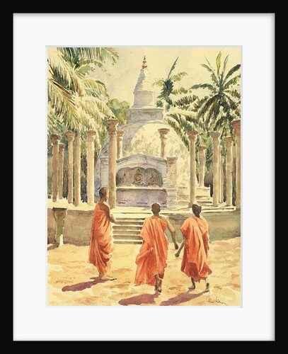 761 Boy monks visit Mihintale by Clive Wilson