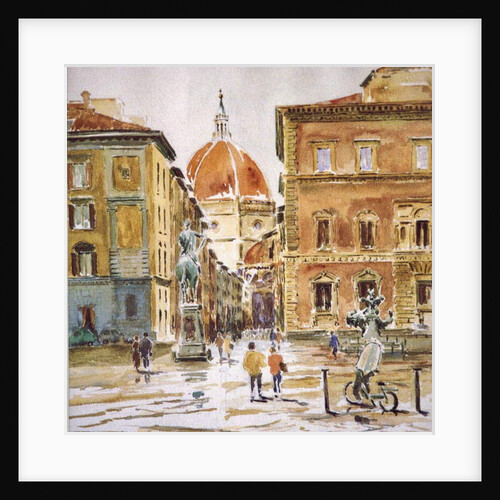 206 Piazza SS Annunziata, rain clearing by Clive Wilson