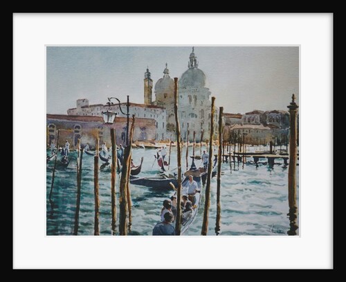 258 Sunset - too many gondolas by Clive Wilson