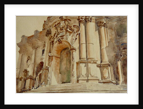 568 10 o'clock shadows, S. Giorgio, Modica by Clive Wilson