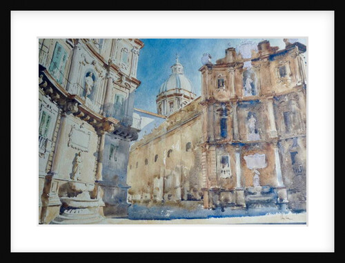 572 Late afternoon shadows - Palermo, Quattro Canti by Clive Wilson