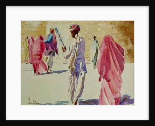513 Jaisalmer, Pipe player by Clive Wilson