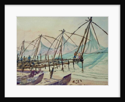 608 Fishing nets, Fort Cochin by Clive Wilson