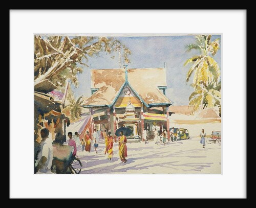 623 Temple visit, Haripad by Clive Wilson