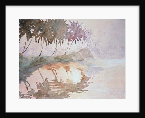 636 Backwaters, sun rising through mist by Clive Wilson