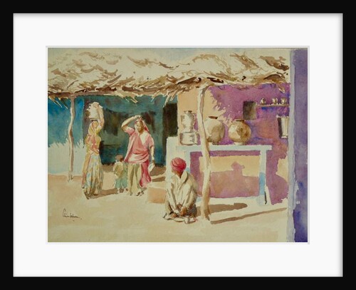 661 Brahmin village interior by Clive Wilson