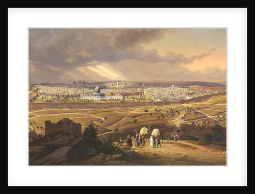 View of Jerusalem, 1847 by Hubert Sattler