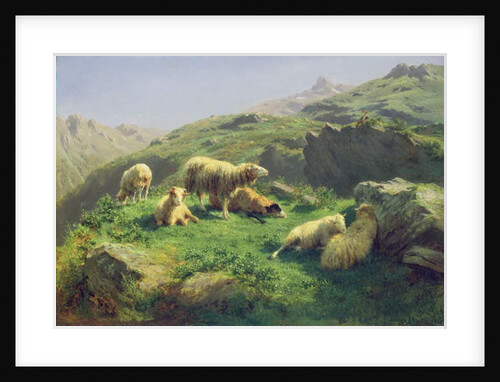 Sheep grazing in the Pyrenees by Rosa Bonheur