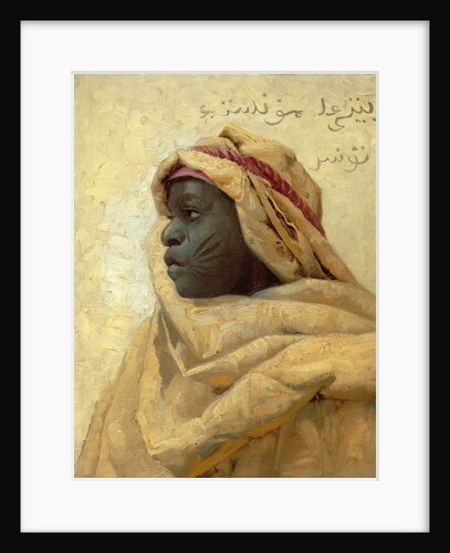 Portrait of a Nubian by Peder Monsted