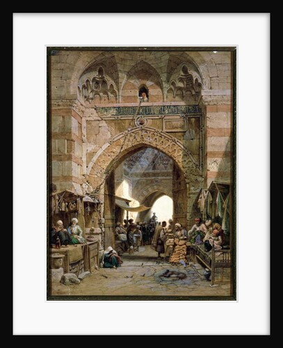 Bazaar Scene, 1875 by Carl Friedrich Heinrich Werner