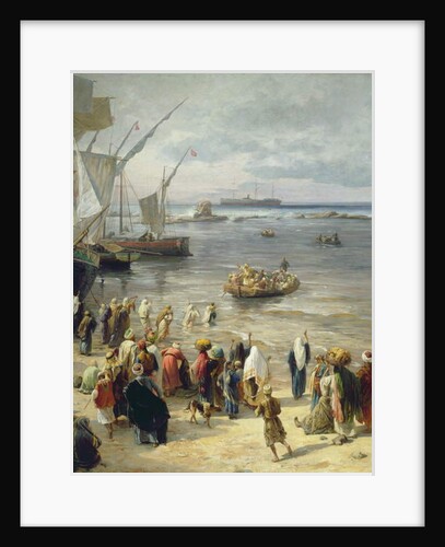 Jaffa, Recruiting of Turkish Soldiers in Palestine, 1888 by Gustave Bauernfeind