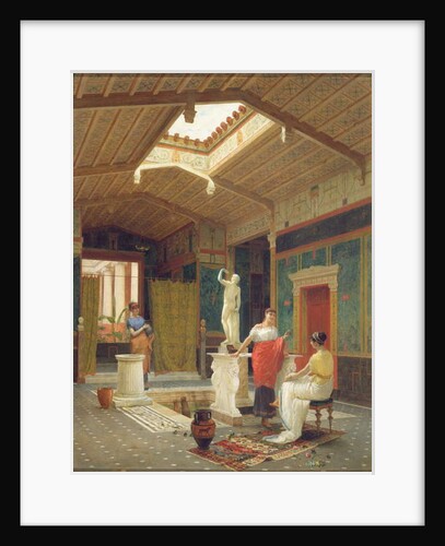 A Pompeian Interior, 1882 by Luigi Bazzani