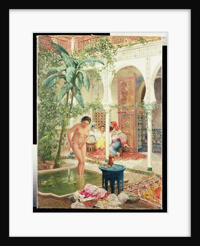 Women of the Harem at the Poolside by Marc-Alfred Chataud