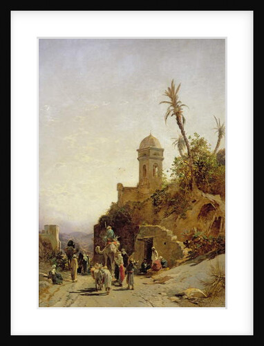 The Departing Caravan, Bethanin, c.1880 by Herman David Salomon Corrodi