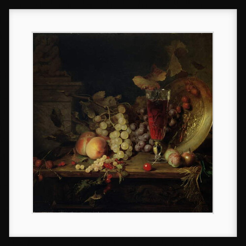 Still Life with Fruit, Glass of Wine, 1863 by Blaise-Alexandre Desgoffe