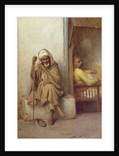 Algerian Men Resting, 1882 by Jean Raymond Hippolyte Lazerges
