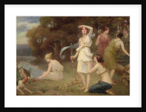 Diana and her Hunting Maidens by Fernand Le Quesne