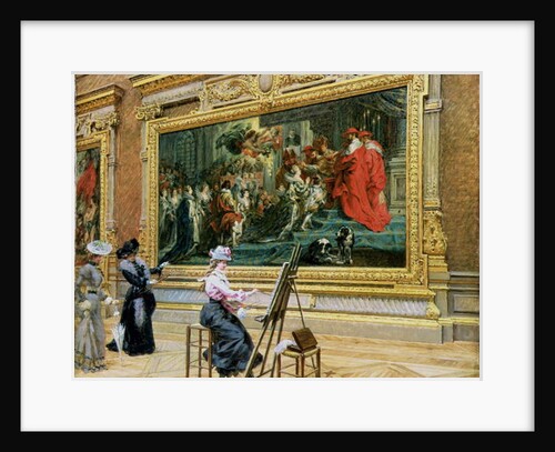 The Earnest Pupil in the Rubens' Room, 1902 by Louis Beroud