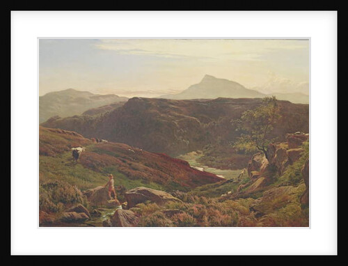 Moel Siabod from Capel Curmon, 1867 by Sidney Richard Percy