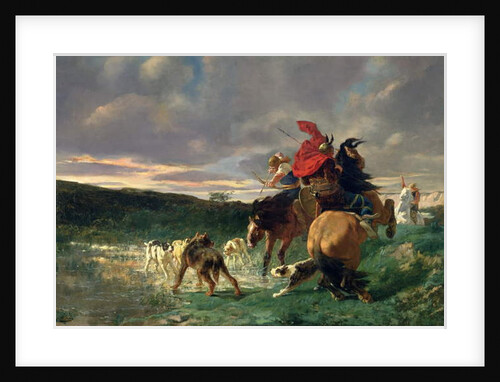 Merovingians attacking a Wild Dog by Evariste Vital Luminais