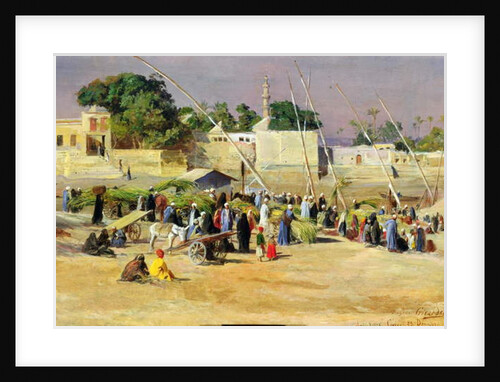 Reed Sellers on the Nile by Eugene Alexis Girardet