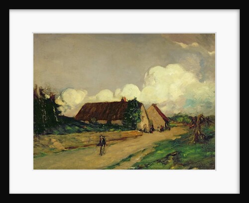 Old Brittany Farm Houses, 1902 by Robert Cozad Henri