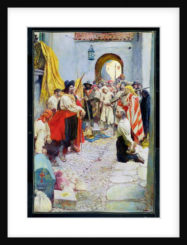 Extorting tribute from the citizens, or The sack of Carthagena by Howard Pyle