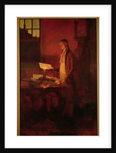 Thomas Jefferson Writing the Declaration of Independence by Howard Pyle