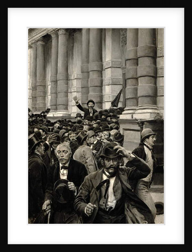 The Rush from the New York Stock Exchange on September 18, 1873 by Howard Pyle