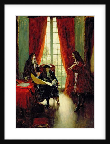 La Salle Petitions the King for Permission to Explore the Mississippi by Howard Pyle