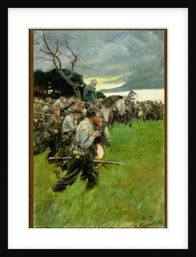 His Army Broke Up and Followed Him Weeping and Sobbing by Howard Pyle