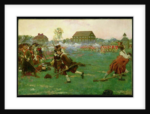 The Fight on Lexington Common, April 19, 1775 by Howard Pyle