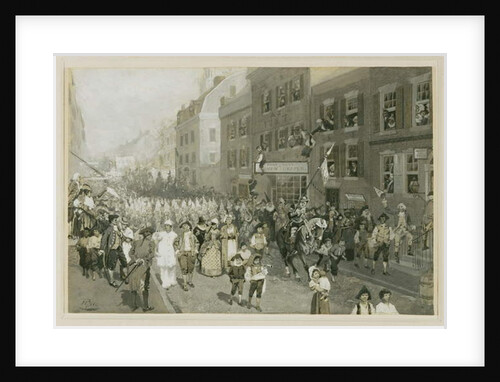 Carnival, Philadelphia, 1778 by Howard Pyle