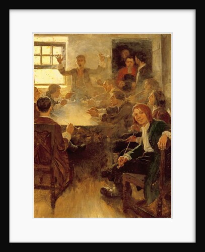 Undergraduate Life in 1679 by Howard Pyle