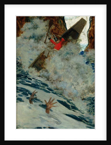 The Boat and I Went by him with a Rush by Howard Pyle