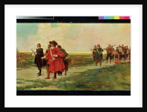 The Landing of Carteret in New Jersey by Howard Pyle