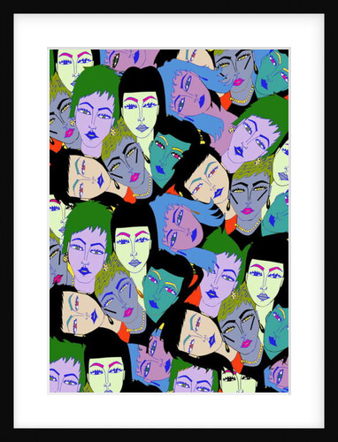 Faces Repeated, 2017 by Daisy de Villeneuve